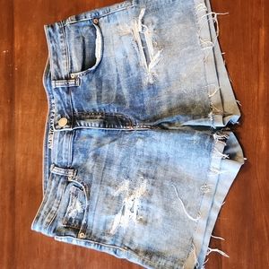 American eagle Jean shorts midi size 14 super super stretchX
